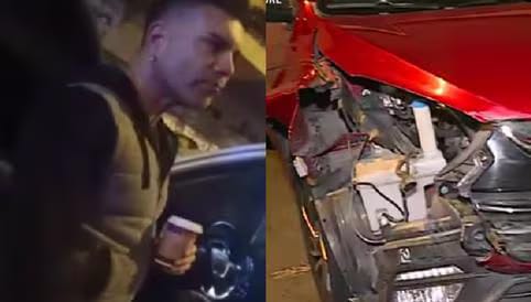 Salsero Tomate Barraza implicado en un accidente.