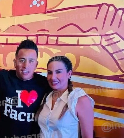 Christian cueva reaparece en Trujillo junto a Pamela López.|