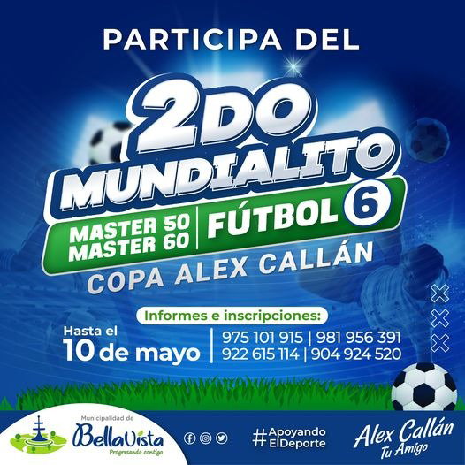 Campeonato de fútbol para adultos mayores en Bellavista.|