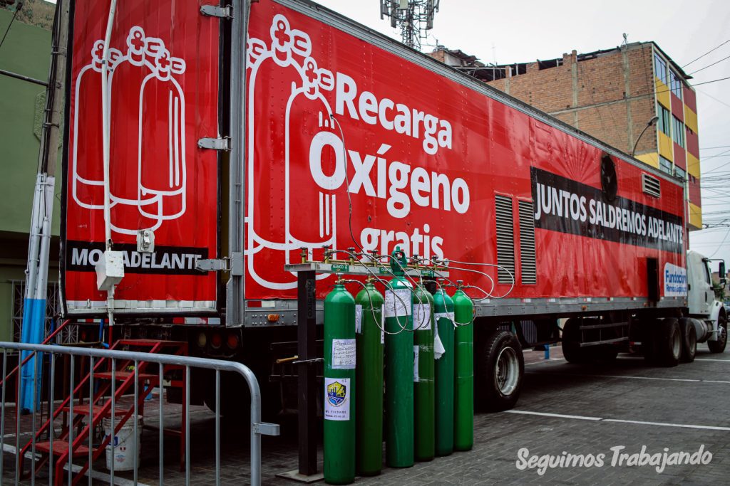 Planta de oxígeno móvil abastecerá con 140 balones gratuitos