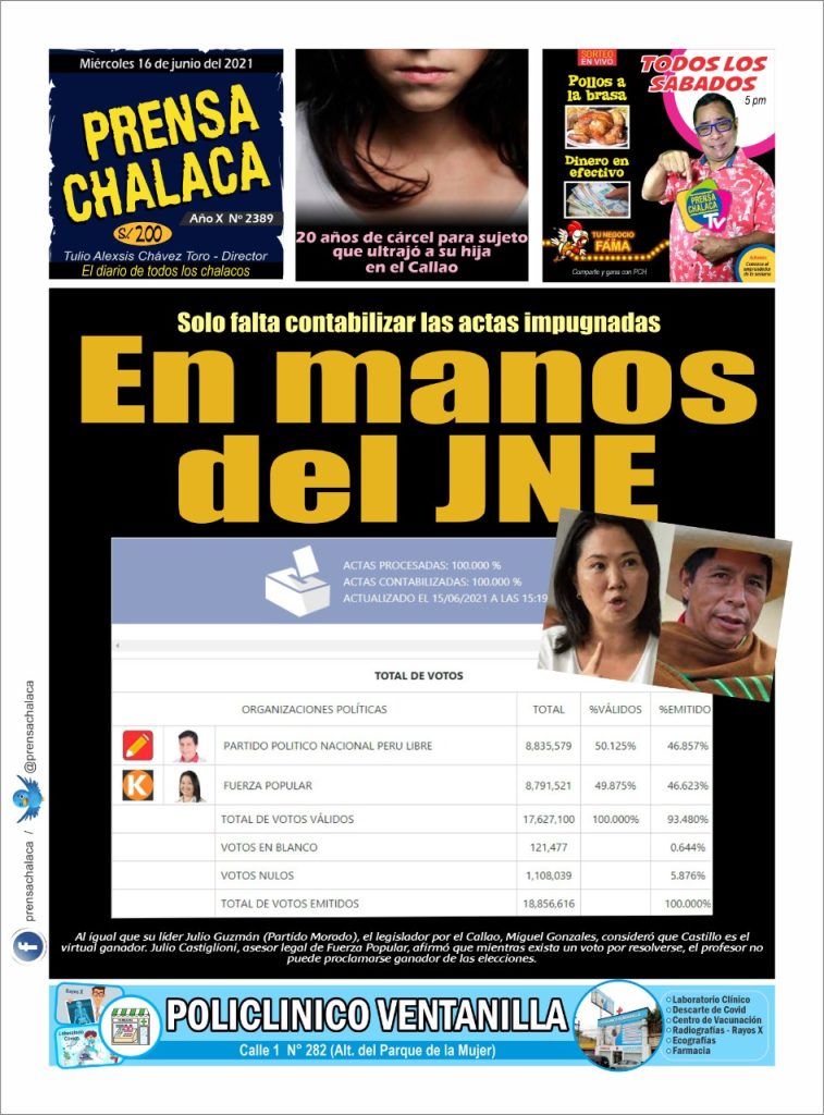 En manos del JNE