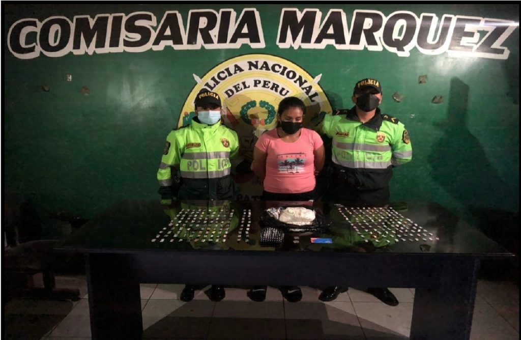 Callao: Capturan a “La negra Mayra” con casi 1 kilo de pasta básica de cocaína