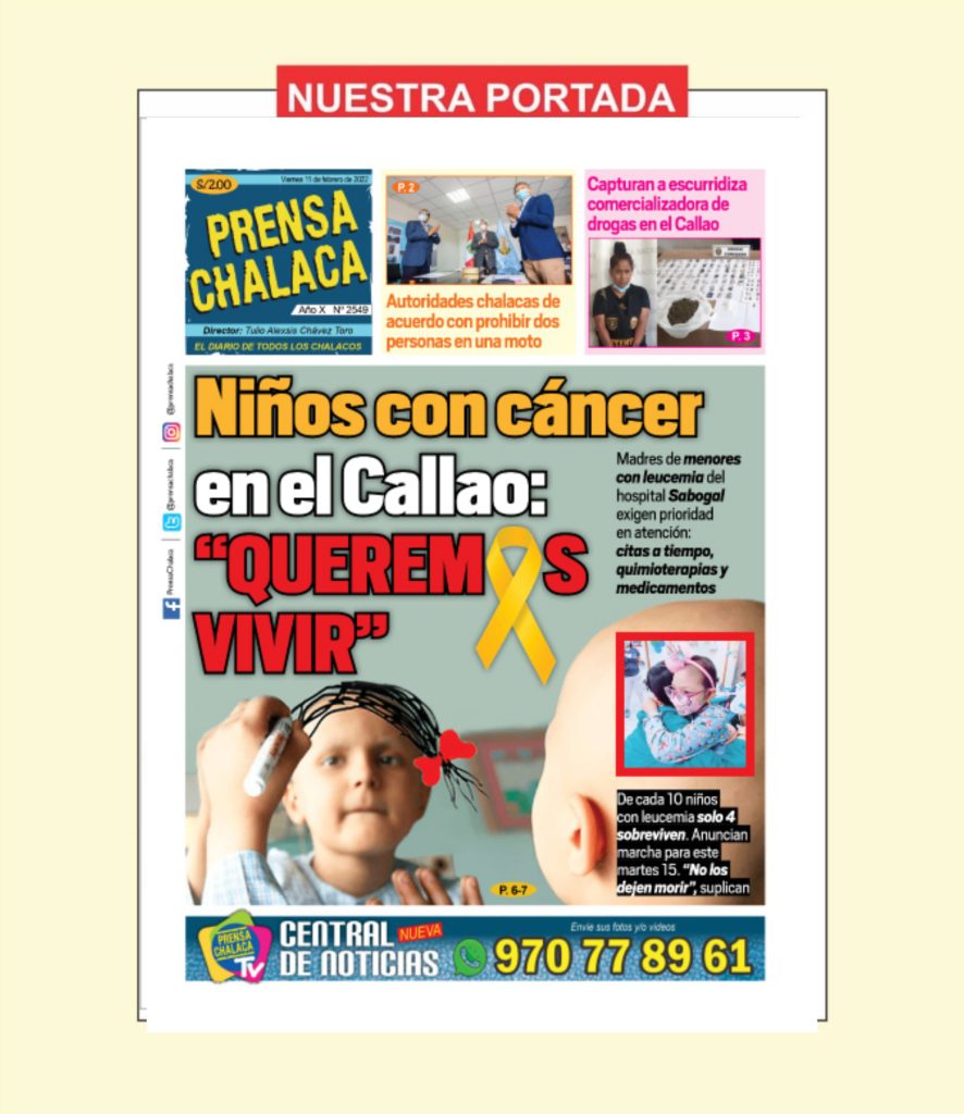 Niños con cáncer en el Callao: “Queremos vivir”