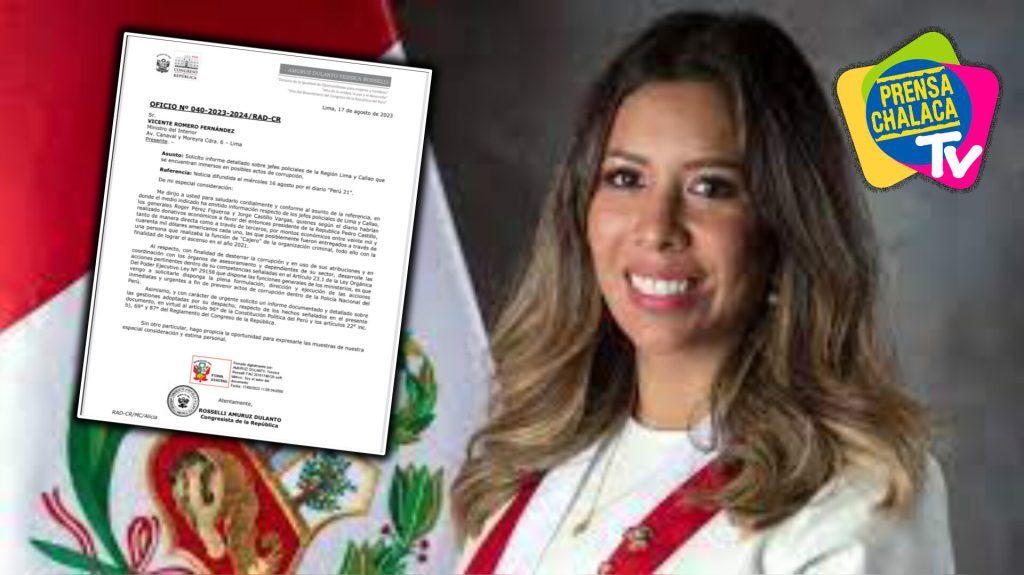 CONGRESISTA AMURUZ SOLICITA CESE DE FUNCIONES DEL GENERAL DE LA REGIÓN POLICIAL DEL CALLAO