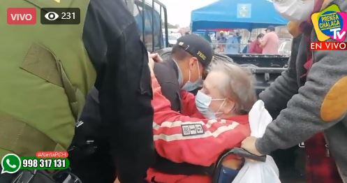 Anciano abandonado fue recogido por su hermano
