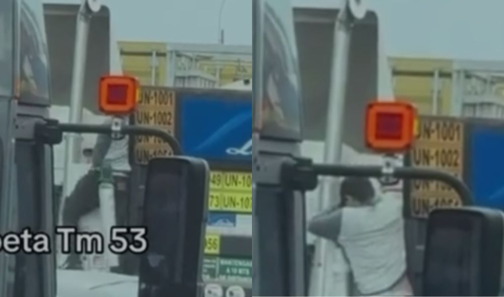 Impactante robo en el Callao: delincuente se sube a camión en plena avenida Gambetta y se lleva la carga
