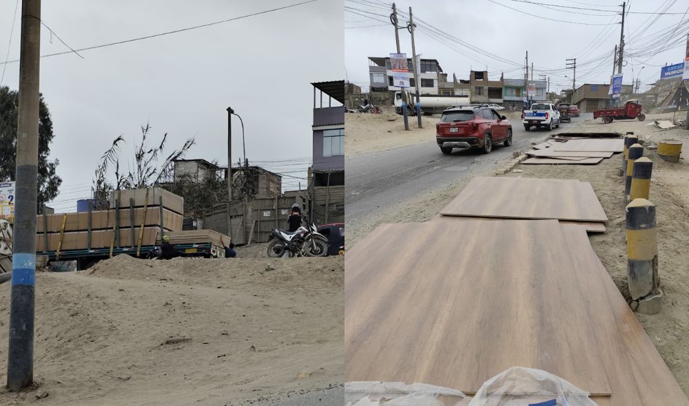 Ventanilla: Tráiler pierde carga de melamina en el ingreso a Pachacútec y genera congestión a varios chalacos