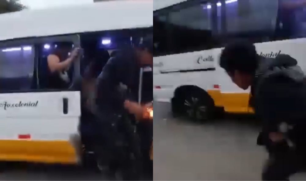 Callao: revelan video del intento de incendiar combi con pasajeros a bordo en la avenida Pérez Salmón, conoce los detalles