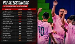 Tres jugadores de Sport Boys integran la preselección peruana rumbo al Mundial de Futsal Down 2026 y esta es la lista completa