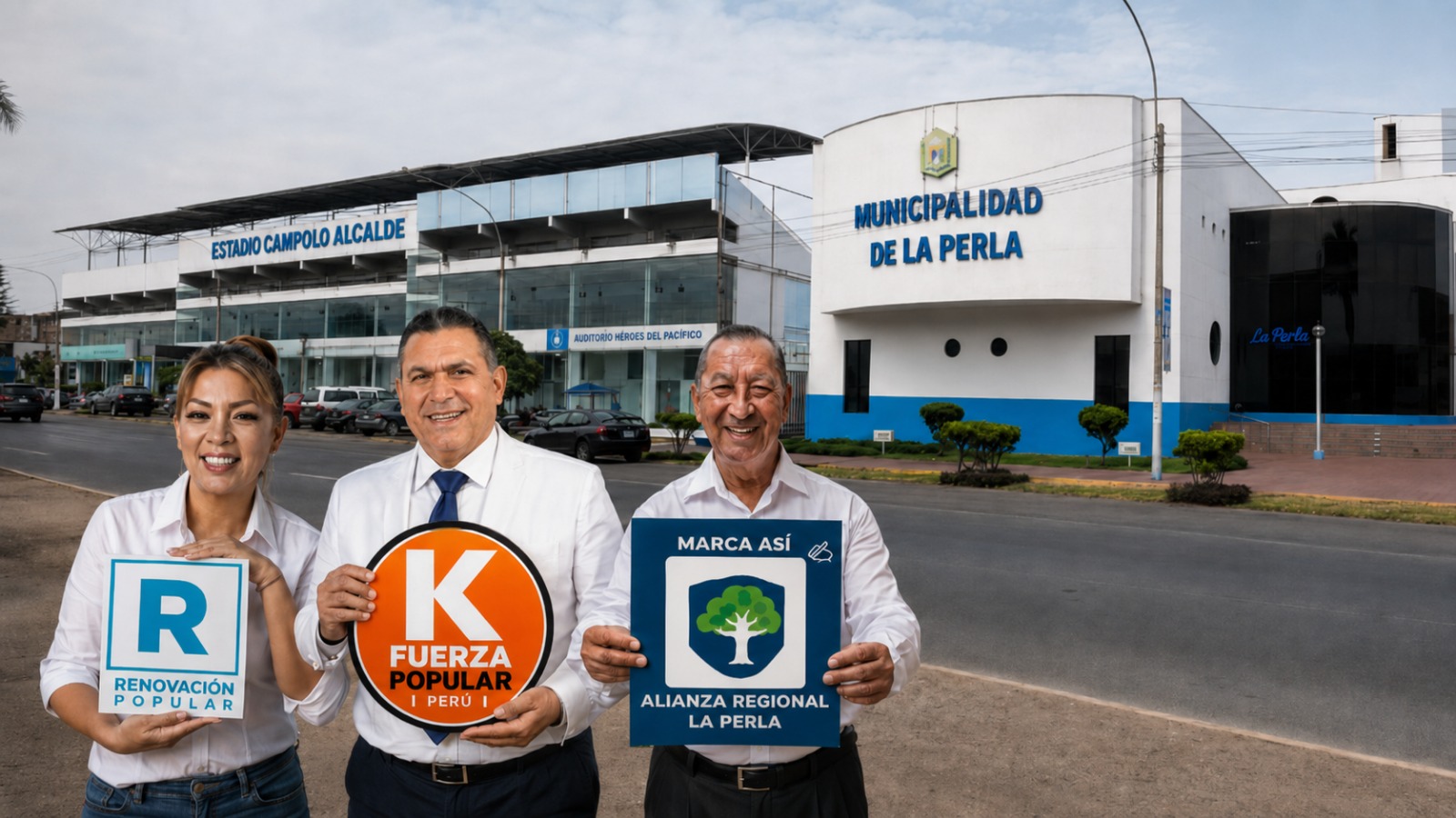 Solo 3 candidatos a la Alcaldía de La Perla