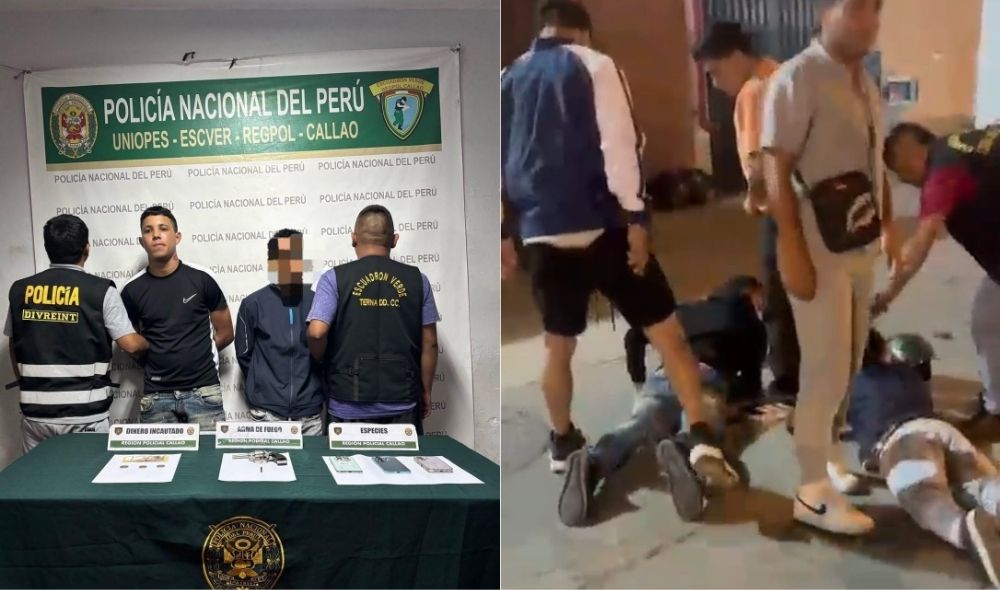 Callao: capturan a dos presuntos ladrones tras violento robo de celular en flagrancia