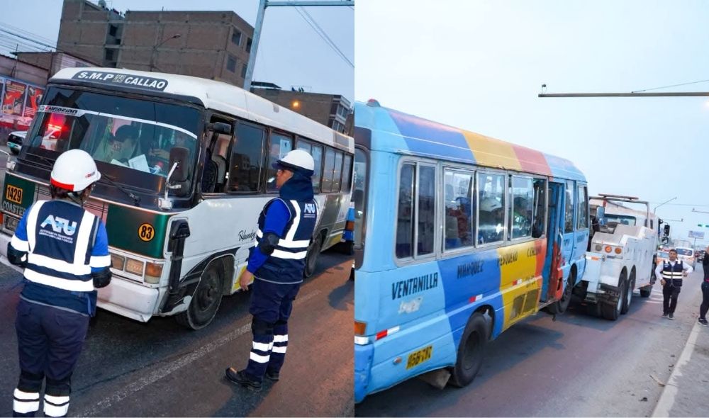 Cústeres con destino al Callao y Ventanilla bajo la lupa: operativo detectó irregularidades en transporte