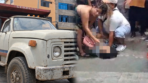 Adulta mayor queda herida tras ser atropellada por camión de carga en el Callao